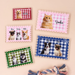 Personalized Stamp Shape 1-3 Cartoon Pet Photos Acrylic Magnetic Fridge Magnet with Names Home Decoration Birthday Gift for Pet Owners Lovers