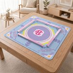Alfombrilla antideslizante de mahjong con diseño personalizado «Charleston Rule», con letras y bolsa de almacenamiento. Regalo de cumpleaños para una noche en el club de mahjong, ideal para los amante 5