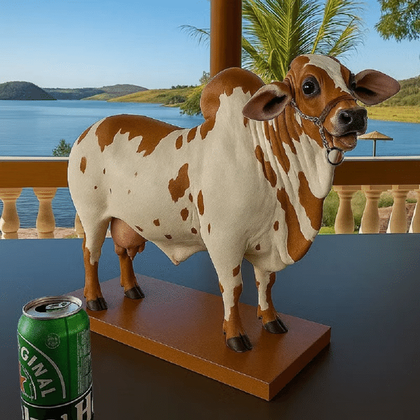Distributeur de liqueur « Bull » fabriqué à la main - Pièce maîtresse d'un bar à domicile