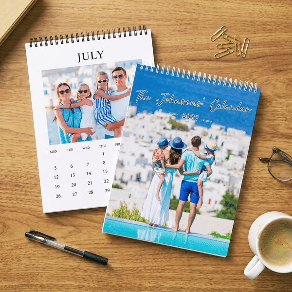 Personalised 13 Photos 2027 2028 Meaningful Calendar  with Title Anniversary Christmas New Year Birthday Gift for Newborn Family Friends