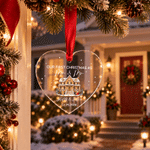 Personalized Our First Christmas Gingerbread House Photo Acrylic Glass Ornament with Name and Date Tree Decoration Christmas Gift for Family