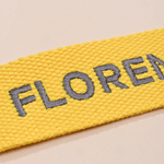 Personlig metallspenne med flerfarget brodert navn – bagasjelapp – reiseutstyr – forretningsgave – bursdagsgave til reiseentusiaster 5