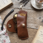 Personalised Engraved Initial PU Leather Glasses Case with Name Daily Use Storage Bag Travel Accessories Birthday Gift for Women Men Students