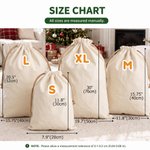Personalized 3D-Effect Artwork Christmas Character Photo Drawstring Christmas Gift Bag with Name and Initial Christmas Party Gift for Kids