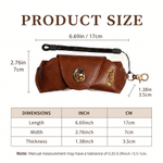 Personalised Engraved Initial PU Leather Glasses Case with Name Daily Use Storage Bag Travel Accessories Birthday Gift for Women Men Students