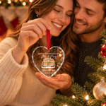 Personalized Our First Christmas Gingerbread House Photo Acrylic Glass Ornament with Name and Date Tree Decoration Christmas Gift for Family