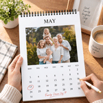 Personalised 13 Photos 2027 2028 Meaningful Calendar  with Title Anniversary Christmas New Year Birthday Gift for Newborn Family Friends