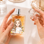 Flacon de parfum en verre rechargeable personnalisé avec photo nom et fleur de naissance - Effet aquarelle - Cadeau d'anniversaire pour femme 5