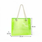 Bolso tote personalizado de material transparente con nombre y flor de nacimiento regalo de despedida de soltera y boda para mujeres