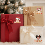 Personalized Christmas Cartoon Character Gingerbread Waterproof Sticker with Name Christmas Gift for Students Kids