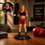 Personalized Boxing Tennis Golf Hobboy Theme Creative Photo to 3D Figure with Name Retirement Appreciation Birthday Gift Family Friend 1