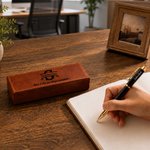 Stylo personnalisé avec initiale nom et texte - Set de stylo et boîte au choix - Cadeau de remerciement usage quotidien pour les collègues et les amis