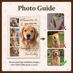 Couverture moelleuse personnalisée multicolore avec 5 photos d'animaux de compagnie, motif « empreintes de pattes » et prénom – Décoration d'intérieur, cadeau commémoratif ou de condoléances pour les  7