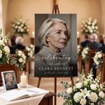 Personalized Photos Canvas Prints with Name and Date Ship from USA Funeral Ceremony Memorial Service Decor Sympathy Gift for Loss of Loved One