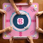 Alfombrilla antideslizante de mahjong con diseño personalizado «Charleston Rule», con letras y bolsa de almacenamiento. Regalo de cumpleaños para una noche en el club de mahjong, ideal para los amante 1