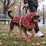 Impermeabile con cappuccio per cani personalizzato con motivo 