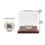 Personalized Engraved Billiards Cue Ball with Name Text Logo and Display Box Birthday Gift for Men Pool Players