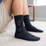 Chaussettes de sport personnalisées, brodées et multicolores, avec prénom : cadeau d'anniversaire ou pour un jour de match, idéal pour les passionnés de sport