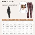 Personalisiertes „Just a Jolly Paw“-Weihnachts-Pyjama-Set für Dackel aus weichem Karo-Stoff mit langen Ärmeln und Namensaufdruck – Hauskleidung und Weihnachtsgeschenk für Hundeliebhaberinnen