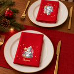 Servilleta de algodón 100 % de secado rápido, con diseño personalizado de muñeco de nieve y copos de nieve al estilo de dibujos animados, con nombre, ideal como regalo de Navidad para familiares y ami 2