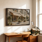 Personalized Spatula Oil Painting Style First Day Meet Location Photo Canvas Prints Home Decor Ship from USA Wedding Anniversary Gift for Couple