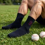 Chaussettes de sport personnalisées, brodées et multicolores, avec prénom : cadeau d'anniversaire ou pour un jour de match, idéal pour les passionnés de sport