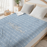 Manta suave personalizada multicolor con versículo bíblico cristiano y nombre: decoración para el hogar, regalo de aniversario o cumpleaños para la ahijada o un recién nacido 7