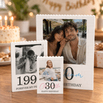 Personalized Milestone Photo Building Brick Puzzles with Number Name and Text Desk Decor Anniversary Birthday Gift for Besties Couple Friends