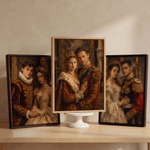 Personalized Renaissance Oil Painting Style Photo Canvas Prints Home Decor Ship from USA Wedding Anniversary Gift for Couple 4