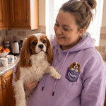 Personalised 3D-Effect Artwork Pet Portrait Pocket Pattern Kid Adult T-shirt Sweatshirt Hoodie with Name Christmas Birthday Gift for Pet Lovers