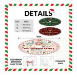 Personalized Family Name Word Cloud Christmas Tree Skirt with 1-20 Names Holiday Party Home Decor Christmas Gift for Family Friends