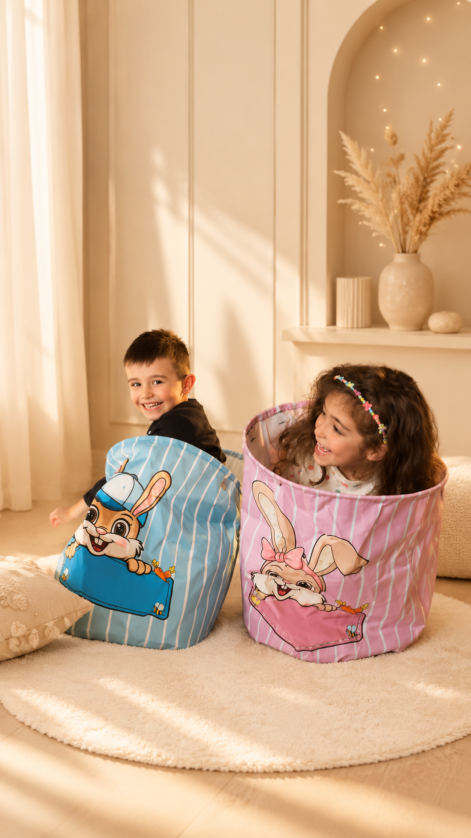 Kinder mit personalisierten Geschenken