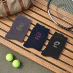 Chaussettes de sport personnalisées, brodées et multicolores, avec prénom : cadeau d'anniversaire ou pour un jour de match, idéal pour les passionnés de sport