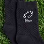 Chaussettes de sport personnalisées, brodées et multicolores, avec prénom : cadeau d'anniversaire ou pour un jour de match, idéal pour les passionnés de sport