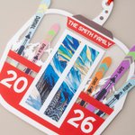 Personalized Winter Skiing Skateboard Lift Shaped Acrylic Ornament with Name And Year Christmas Team Gift for Skiing Lovers Players