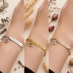 Personalized Exquisite Heart Chain Adjustable Medical Alert ID Bracelet with Engraved Emergency Information Birthday Gift for Women
