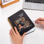 Personalised 2026 Planner Cartoon Character Reading Girl A5 Spiral Notebook with Weekly Monthly Planning Pages Birthday New Year Gift for Her