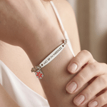 Personalized Exquisite Heart Chain Adjustable Medical Alert ID Bracelet with Engraved Emergency Information Birthday Gift for Women