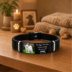 Bracelet personnalisé avec photo d'animal nom et date - Texte de souvenir au choix - Cadeau pour les propriétaires d'animaux de compagnie 4