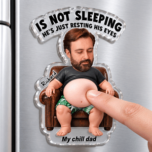Magnete da frigo personalizzato in acrilico con foto sulla pancia in silicone morbido e divertente 
