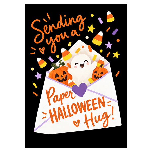 Send You A Paper Halloween Hug Ecard