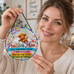 Personalized Colorful Highland Cow Positive Moo Floral Butterfly Sun Catcher with Name Birthday Housewarming Encouragement Gift for Women Friends 5