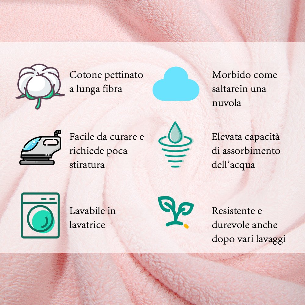 Set asciugamano da bagno e per viso personalizzato con nome e motivo ricamati - Regalo per famiglia 8