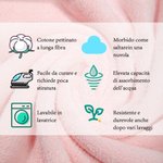 Set asciugamano da bagno e per viso personalizzato con nome e motivo ricamati - Regalo per famiglia 8