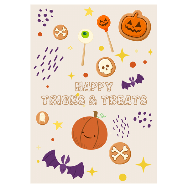 Halloween Cookies And Candy Trick-Or-Treat Ecard