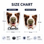 Personalized 3D Dog Nose Pet Photo Acrylic Magnetic Fridge Magnet with Name Home Decoration Birthday Gift for Dog Owners Lovers 7