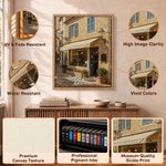 Personalized Spatula Oil Painting Style First Day Meet Location Photo Canvas Prints Home Decor Ship from USA Wedding Anniversary Gift for Couple