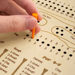 Personalized Engraved Name Portable Wooden Golf Dice Game with 9 Pegs 4 Dices and 4 Players Travel Game Night Birthday Gift for Golf Lovers