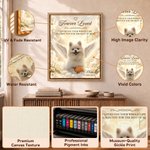 Personalised Forever Loved Angel Style Pet Photo Canvas Prints with Name and Date Home Decor Pet Memorial Gift for Pet Owners