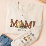 Personalized Classic Winnie the Pooh Multicolor Soft T-shirt Sweatshirt with Name and Year Birthday Mother's Day Gift for Mom Grandma